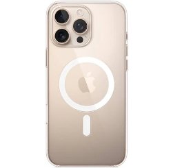 Apple Magnetic Silicone Case For Iphone 16 pro Max Clear