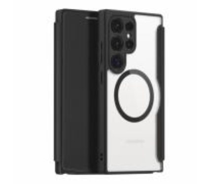 Covers Dux Skin X Pro Series Case for Samsung S24 Ultra with Magnetic Stand Black