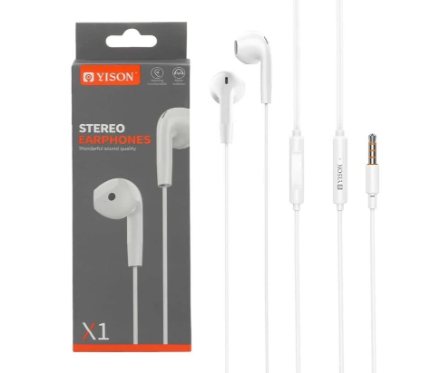 Wire Headset  Yison X1 Earphone White