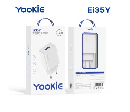 Chargers + Cables Yookie Ei35Y Micro fast charger 2.4A_ White