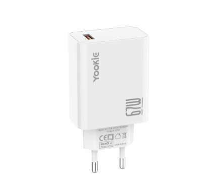 Chargers + Cables Yookie KL11Y Q charger PD 67W Fast charger White