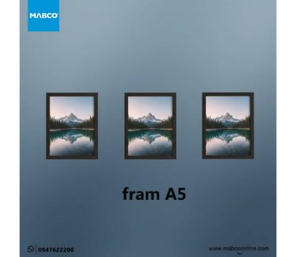 print on wood frame a5