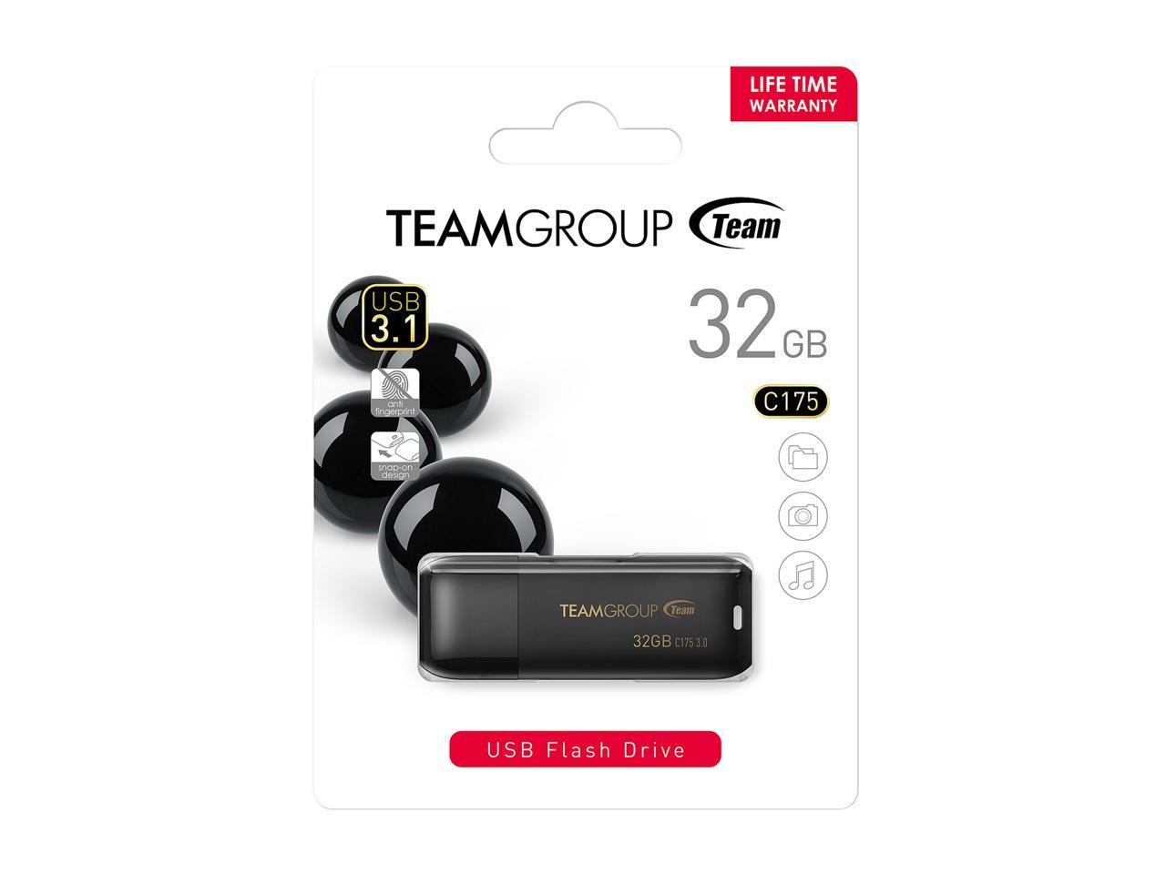 Memory Cards & Flash TEAM C175 3_2 DRIVE 32GB BLACK RETAIL