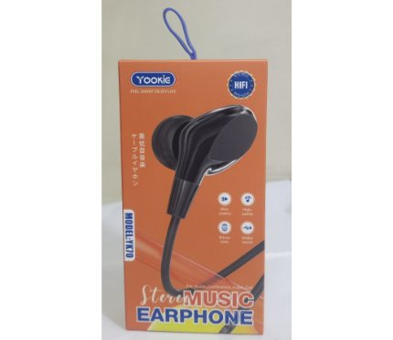 Wire Headset  Yookie  Headphone YK69 Black_Hdst