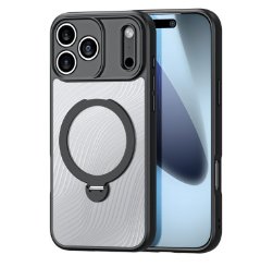 DUX Aimo Mag Series Case for iPhone 17 Pro Max with Magnetic Stand Black