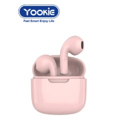Yookie Blutooth ES21 Wireless earbuds PINK