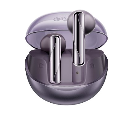 Wireless Earphones   QCY Aily Buds Clear Blutooth Purple 