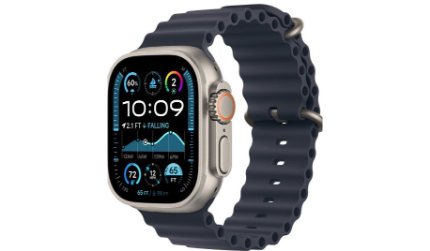 Iphone Accessories Apple Watch Ultra 2 Natural Titanium with Blue loo