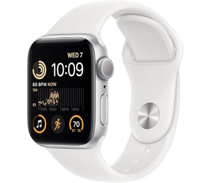 Iphone Accessories Apple Watch SE2 Silver Aluminum Case With Band 40MM