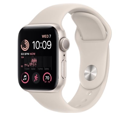Iphone Accessories Apple Watch SE2 Starlight Aluminum Case With Band 40MM
