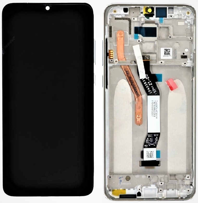 LCD Redmi Note 8 PRO with frame White single sim