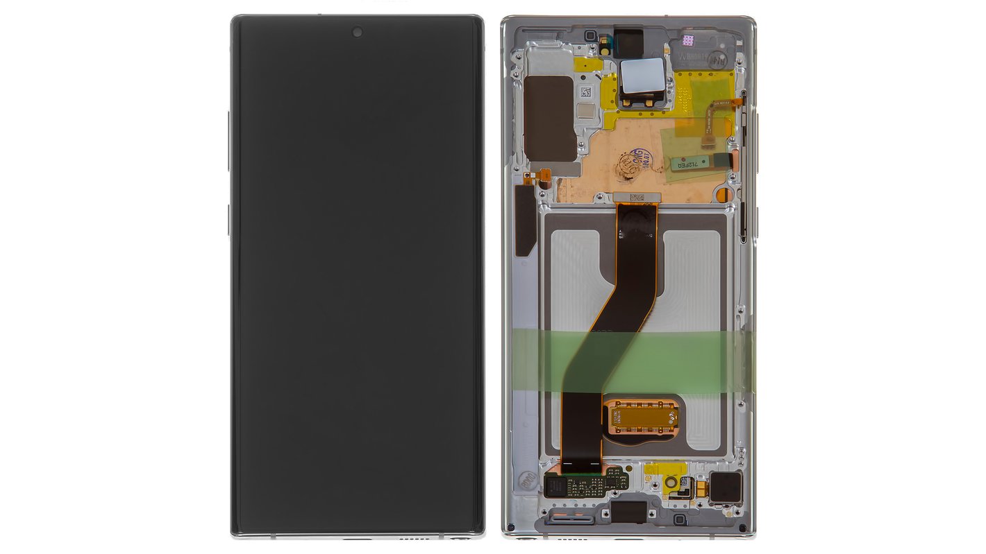 LCD  Note 10 Plus with frame Silver